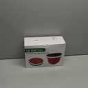 Silicone Liners for KitchenAid 5 Qt Tilt-Head Stand Mixer(Only), Odourless,Thicker, Cold/Heat-Resistant & Non-Stick, Easy Clean, Fits 5 Quart Mixing Bowl, Set of 3 with Lids (Red+White+Black)