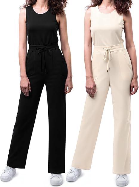 Silicherry 2 Pack Women's Jumpsuit 2025 Outfit Travel Clothes Large