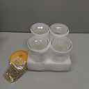 4 Sets Hyacinth Glass Vase with Bamboo Coaster Rope Hyacinth Avocado Growing Bud Vase Decorative Glass Flower Vases for Centerpieces Bulb Forcing Plant Containers Home Office Table Decoration