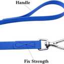 Waterproof Dog Training Leash 50FT 30FT 15FT 10FT 5FT Heavy Duty Recall Long Lead for Large Medium Small Dogs (50FT, Blue)