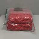 Dining Chair Cushions Set of 2, Double-Layer Memory Foam Kitchen Seat Cushions, Non-Slip Thickened Chairs Pads with Ties, 16.5"x16.5"x 3.5", Wine Red