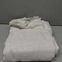 MIULEE Natural White Linen Curtains 84 Inch Long for Bedroom Living Room, Soft Thick Linen Textured Window Drapes Semi Sheer Light Filtering Rod Pocket Back Tab Neutral Farmhouse Cream Ivory 2 Panels