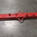 4ft Woven Wire Fence Stretcher Bar with 5 Wedges, Heavy-Duty Carbon Steel Fence Stretcher Tool Wire Puller, Red Anti-Corrosion Coating, 4.4ft Length, Ideal for Farms, Ranches & Outdoor Fencing