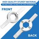 AMI PARTS TB123A Washing Machine Spanner Wrench Fit for G-E Whirl-pool Washer Parts, 1-11/16 Inch tub nut wrench Replaces TB123B ERTB123A AP6832671 AP4503397