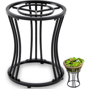 Mini Pond Kit Stand 16 Tall Garden Pond Stand for Indoor Waterfall Holder Garden Rack, Black