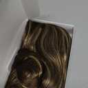 Brown Long Layered Synthetic Hair Wigs for Women with Bang Mixed Blonde for Daily Party Use (W6237#8H124-613)