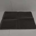 Cat Litter Mat - 23.2'' x 29.1'' Large Litter Trapping Mat, Easy to Clean Litter Box Mat, Waterproof, Urine-Proof, Non-Slip Kitty Litter Mats for Floor, Grey