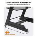 High Chair Wheels - Universal Swivel Casters for Stokke Tripp Trapp: Enhance Mobility & Convenience with 360 Silent Wheels, Safety Locks & No-Scratch Design, No-Drill Installation -Black