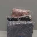 TNNZEET 3 Pack Women's Wide Leg Pants with Pockets - Casual Loose Yoga Trouser Pants Sweatpants Palazzo Lounge Pajama Pants (Medium, Black, Grey, Pink)