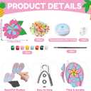 Dunzoom 30 Set Summer Window Art Suncatchers Kits Summer Beach Fruit DIY Suncatchers Craft Kits Make Your Own Paint Ornaments for Boys Girls Craft Painting Art Activity