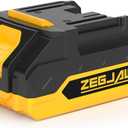 ZEGJAW 20V 1-Pack 2.0Ah Lithium Battery for Garden Cordless Power Tools(Weed Wacker, Lawn Mower, Leaf Blower), Incompatible with Snow Blower and Snow Shovel