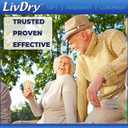 LivDry Incontinence Pad Inserts for Women and Men, 24 oz High Absorbency, Long Length Booster with Leak Guards for All Day and Overnight Protection (240 Count)