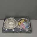 COMESOON Elevated Dog Bowls for Small Medium Dogs, 3 Height Adjustable Raised Stand with 2 Thick 6" Stainless Steel Food Bowls, Non-Slip Feeder Adjusts to 2.75", 6", 7.5", Grey