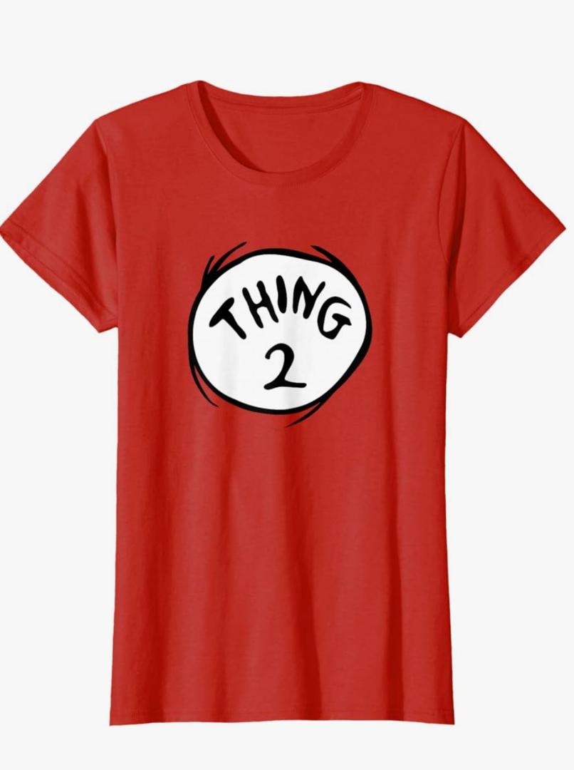 Dr. Seuss Thing 2 Emblem T-Shirt, Size M