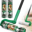 10" Large Lint Roller for Pet Hair Extra Sticky, Long Handle Floor Sticky Rollers with Big Lint Roller Refills for Cleaning Carpets, Cars, Furniture,Clothing, and Pet Hair,Green
