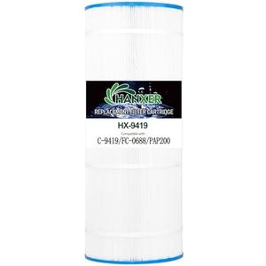 HANXER Pool Filter Replaces for C-9419, Filbur FC-0688, 931-220, PAP200, SP200, Clean and Clear 200, CC200, Ultral-C5, PP-C5, 10201, 200 Sq.Ft Swimming Pool Filter Cartridge, 1 Pack