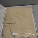 Room Divider Curtains Ceiling Curtain Track Set for Blackout and Privacy (IncludeBeige Curtain2 + White Track1) 196" W x 96" L