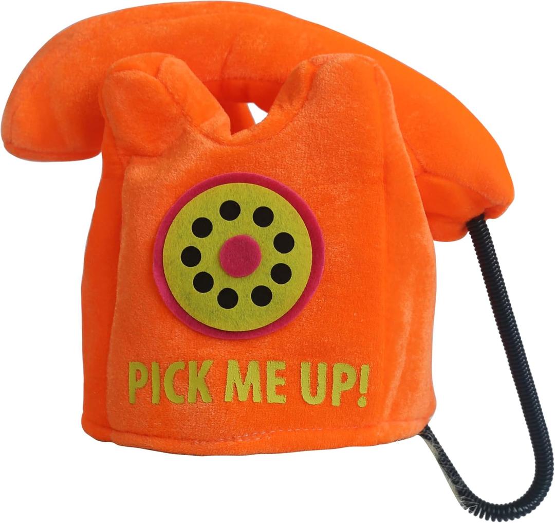 Telephone Hat. Handmade Plush Telephone Costume Headwear Party Hat 