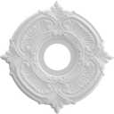 Ekena Millwork CMP13AT Attica Thermoformed PVC Ceiling Medallion (Fits Canopies up to 5"), 13"OD x 3 1/2"ID x 3/4"P (Unfinished)