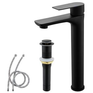 TONNY Single Handle Black Bathroom Sink Faucet