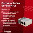 Suburban SF Series Ducted Low Profile Furnace SF-35VHFQ 35,000 BTU/h LP Gas Furnace Model 2587A