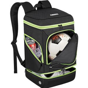 Soccer Backpack,Soccer Bag with Ball Holder,Sport Equipment Bags Water resistant Includes Separate Cleat Fit Basketball Volleyball Football