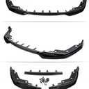 Front Lip Compatible with BMW G20 3 Series M Sport 330e 330i M340i 20192022, V Style Front Bumper Chin Splitter Spoiler for 330i 330e M340i (Gloss Black)