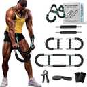 Twister Arm Trainer, 30-110lb Adjustable Chest Workout Equipment, Multi-Muscle Group Training, Portable Power Twister Bar, Detachable Design, Unisex and Suitable for Home and Gym Use
