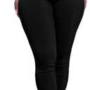 Women's Chino Pants Elastic High Waist Stretch Lightweight Slim Fit Casual Everyday Trousers (S)