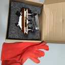 Chainsaw Sharpener Jig Kit Portable Chain Saw Sharpening Tool Universal Hand Crank Chain Saw Blade Sharpener, with 4 Burrs, Gloves & Cleaning Brush for 4"- 22" Saw Chain