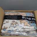 Area Rug for Living Room - 8x10 Soft Washable Oriental Vintage Floral Distressed Large Carpet - Fade Stain Resistant Non Slip Rugs for Bedroom Dining Room Nursery Dorm Office Home Decor - Blue/Beige