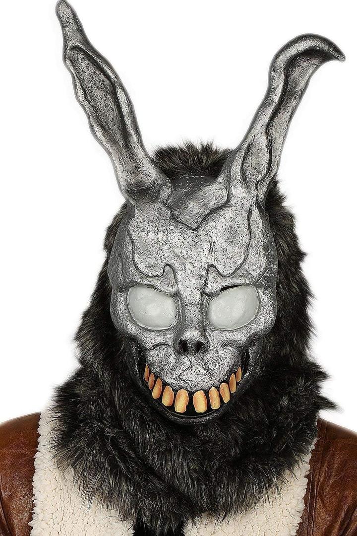 Frank Rabbit Mask Bunny Fullhead Cosplay Props for Adult Halloween Grey