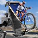 Bike Phone Holder, Motorcycle Phone Mount, [Camera Friendly] [Quick Install] [Double Locked]Clip for Scooter, 360 Rotate Cell Phone Clamp for iPhone 16 15 Pro Max/14/13, Galaxy and More 4.7-7" Phone (Black)