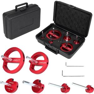 6Pcs PVC Pipe Reamer Kit, PVC Fitting Saver, Plastic Pipe Fitting Reamer Socket Saver Plumbing Tool Includes 3/4, 1, 1 1/2, 2, 3, 4 Inch for Schedule 40 Fits Standard 1/2" Drill