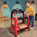 Little Tikes Creative Construction Workbench with 15+ Accessories, Pretend Play Construction Set, for Boys and Girls Ages 3+ Years, One Size