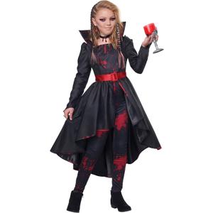 California Costumes Bad Blood Costume for Girls Medium (Black/Red)