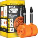 Ultraverse TPU Road Bike Inner Tube 700 x 18-32 with 45mm, 65mm, 85mm Presta Valves Ultra Lightweight Tubes for Road and Gravel Bicycles - 2 Pack with Repair Patch Kit