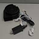 12V 1.2A Inflatable Replacement Motor for 5-9FT Halloween Christmas Inflatables Air Blower Fan with 5 LED Light 1.5A Adapter Outdoor Blow Up Fan Parts Inflatables (White Lights 5 LED, 12V 1.2A)