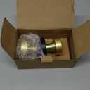 Goldenwarm 2 Pcs Black Gold Dummy Door Knobs, Heavy Duty Zinc-Alloy Brushed Gold Black No-Turning Interior Door Knobs, Indoor Doorknobs for Hallway, Inactive Half Dummy Door Knob