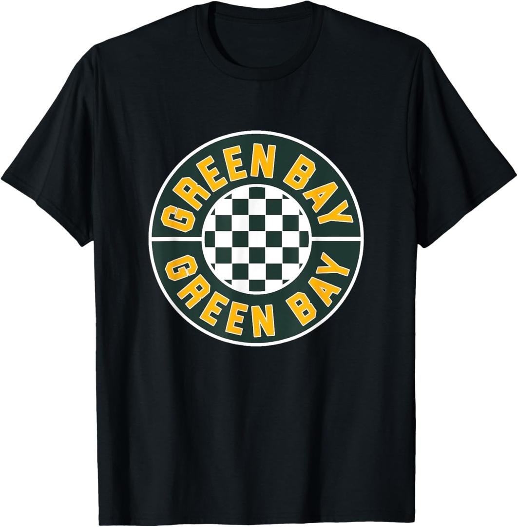 GREEN BAY - Throwback Design - Classic T-Shirt (Black, L)