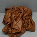 Orange Leather Chair Covers for Dining Chairs Set of 4, Faux Leather Dining Chair Covers Removable Wipeable Parson Chair Covers Leather, Stretch Waterproof Chair Seat Covers for Dining Chairs