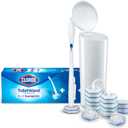 Clorox ToiletWand Disposable Toilet Cleaning System, ToiletWand, Storage Caddy, Toilet Bowl Cleaner, 16 Disinfecting ToiletWand Refills Scrubbing Pads