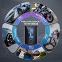 Tire Inflator Portable Air Compressor, 2X Faster 150PSI Cordless Air Pump with LED Light and Digital Pressure Gauge for Car, Bike, Motorcycles and Sports Ball