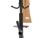 Coat Rack Freestanding,12 Hooks Metal Coat Racks with Umbrella Holder,Sturdy Hall Rree,Easy Assembly Coat Rack Stand for Hanging Scarf, Purse, Hats, Jacket(Black)