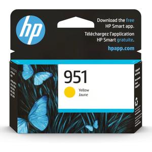 HP 951 Yellow Ink Cartridge Printers | Works with Printer Series: OfficeJet 8600, OfficeJet Pro 251dw, 276dw, 8100, 8610, 8620, 8630 | Eligible for Instant Ink | CN052AN