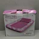 Inflatable Tanning Pool Lounger Float - Jasonwell 4 in 1 Sun Tan Tub Sunbathing Pool Lounge Raft Floatie Toys Water Filled Tanning Bed Mat Pad for Adult Blow Up Kiddie Pool Kids Ball Pit Pool (Large, Rose Pink)