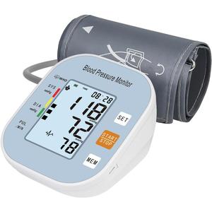Blood Pressure Monitors for Home Use, Blood Pressure Machine Upper Arm with Large Wide Cuff Automatic Digital BP Machine LCD Screen BSX583 (Light Blue)