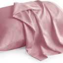 BEDELITE Pillow Cases Queen Size Set of 2, Rayon Derived from Bamboo, Cooling Pillow Cases for Hot Sleepers & Night Sweats, Breathable and Silky Soft Envelope Pillowcases(Rose Pink, 20"x30"), 2 Pack Queen20"X 30"