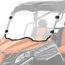 StarknightMT Scratch-Resistant UV-Resistant ZForce 800 Full Windshield - Compatible with CFMOTO ZForce 800 Trail 800 EX 2014-2022, 500 Trail 2016-2022, 1000 2018-2019 (Fits Roof)