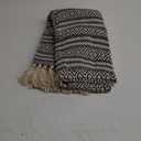 DII Global Diamond Stripe Woven Throw, 50x60-Inch, Navy